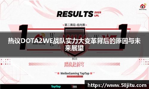 热议DOTA2WE战队实力大变革背后的原因与未来展望