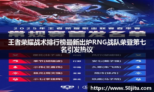 王者荣耀战术排行榜最新出炉RNG战队荣登第七名引发热议
